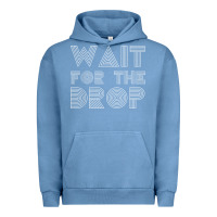 Pigment Pebble Blue retro edm wait for the drop house dj trance wash t shirt Urban Hoodie - linhVisuals