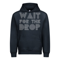 Navy retro edm wait for the drop house dj trance wash t shirt Urban Hoodie - linhVisuals
