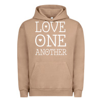 Pigment Burro love one another jesus quote christian t shirt Urban Hoodie - linhVisuals