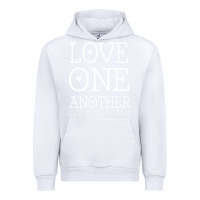 White love one another jesus quote christian t shirt Urban Hoodie - linhVisuals