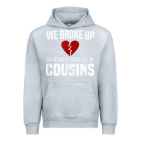 Heather Grey we broke up still cousins funny redneck break up gag joke t shirt Urban Hoodie - linhVisuals