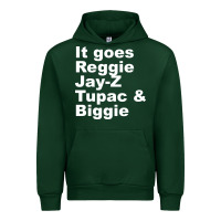 Forest Green it goes reggie jay Urban Hoodie - linhVisuals