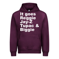 Mauve Wine it goes reggie jay Urban Hoodie - linhVisuals
