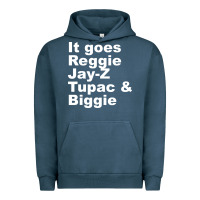 Pigment Midnight Navy it goes reggie jay Urban Hoodie - linhVisuals