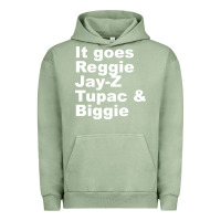 Pigment Oil Green it goes reggie jay Urban Hoodie - linhVisuals
