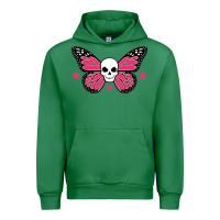 Emerald butterfly skull Urban Hoodie - linhVisuals