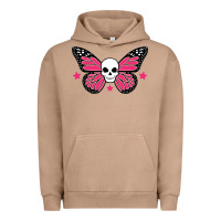 Pigment Burro butterfly skull Urban Hoodie - linhVisuals