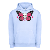 Pigment Grape Ice butterfly skull Urban Hoodie - linhVisuals