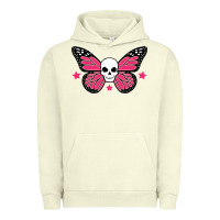 Pigment Pistachio butterfly skull Urban Hoodie - linhVisuals