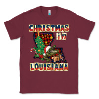 Burgundy christmas in louisiana Classic Tee - CowGirlArtShop