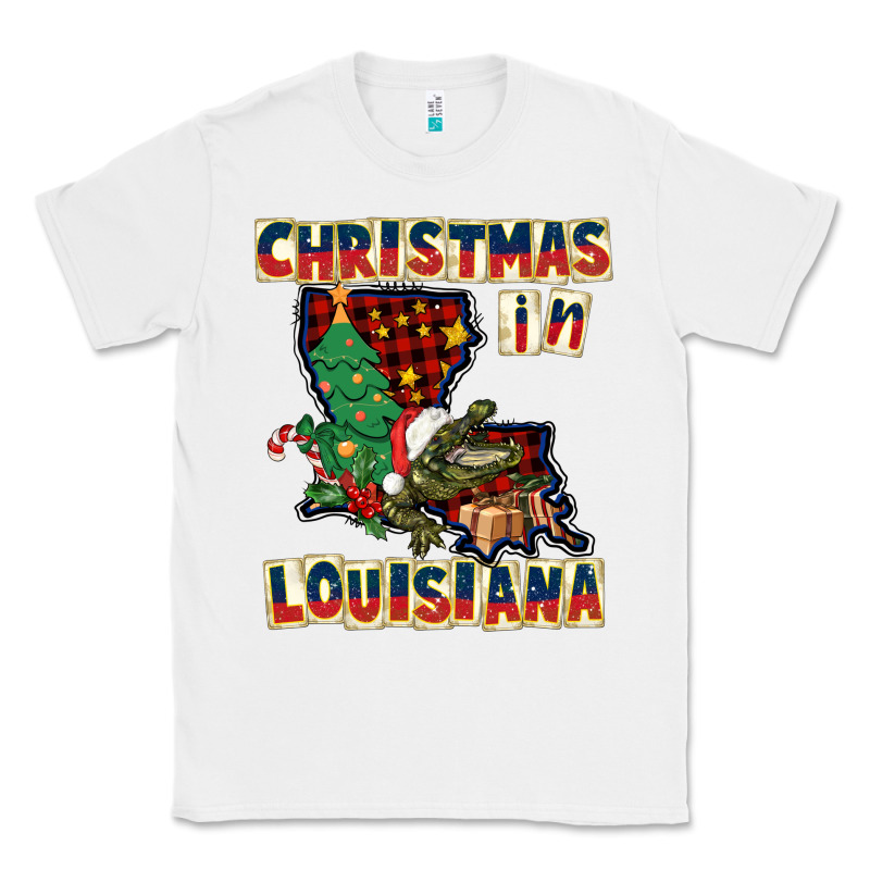 Christmas In Louisiana Classic Tee by CowGirlArtShop | Teevron
