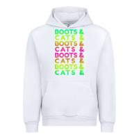 White edm rave shirt  boots and cats gift Urban Hoodie - linhVisuals