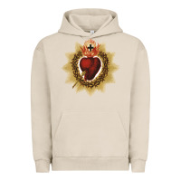 Pigment French Oak sacred heart of jesus catholic devotion t shirt Urban Hoodie - linhVisuals