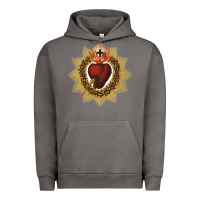 Pigment Tornado sacred heart of jesus catholic devotion t shirt Urban Hoodie - linhVisuals