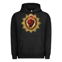 Pigment Black sacred heart of jesus catholic devotion t shirt Urban Hoodie - linhVisuals