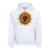 White sacred heart of jesus catholic devotion t shirt Urban Hoodie - linhVisuals