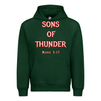 Forest Green sons of thunder zebedee james and john mark 317 bible t shirt Urban Hoodie - linhVisuals