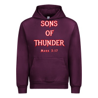Mauve Wine sons of thunder zebedee james and john mark 317 bible t shirt Urban Hoodie - linhVisuals