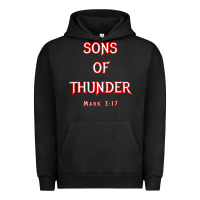 Pigment Black sons of thunder zebedee james and john mark 317 bible t shirt Urban Hoodie - linhVisuals