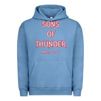 Pigment Pebble Blue sons of thunder zebedee james and john mark 317 bible t shirt Urban Hoodie - linhVisuals