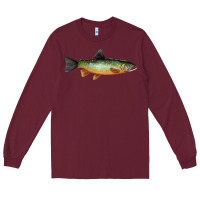 Burgundy Greenback Cutthroat Trout Fish Long Sleeve Tee - RanaPortraitStore