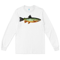 White Greenback Cutthroat Trout Fish Long Sleeve Tee - RanaPortraitStore
