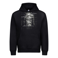 Black the shroud of turin holy face of jesus t shirt Urban Hoodie - linhVisuals