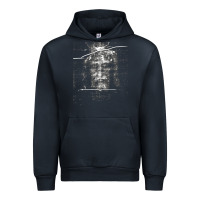 Navy the shroud of turin holy face of jesus t shirt Urban Hoodie - linhVisuals
