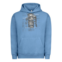 Pigment Pebble Blue the shroud of turin holy face of jesus t shirt Urban Hoodie - linhVisuals