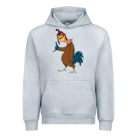 Heather Grey Chicken Joe is a Vibe Urban Hoodie - linhVisuals