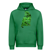 Emerald funny cannabis & cat lover marijuana weed smoker art t shirt Urban Hoodie - linhVisuals