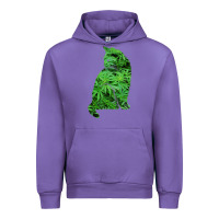 Tulip funny cannabis & cat lover marijuana weed smoker art t shirt Urban Hoodie - linhVisuals