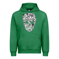 Emerald funny pitbull skull dog skeleton halloween t shirt Urban Hoodie - linhVisuals