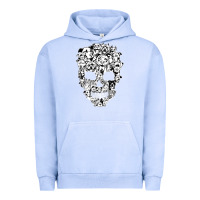 Pigment Grape Ice funny pitbull skull dog skeleton halloween t shirt Urban Hoodie - linhVisuals