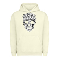 Pigment Pistachio funny pitbull skull dog skeleton halloween t shirt Urban Hoodie - linhVisuals