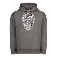 Pigment Tornado funny pitbull skull dog skeleton halloween t shirt Urban Hoodie - linhVisuals