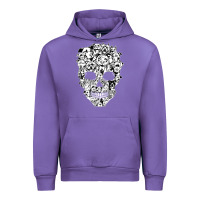 Tulip funny pitbull skull dog skeleton halloween t shirt Urban Hoodie - linhVisuals