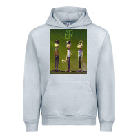 Heather Grey ajr green Urban Hoodie - linhVisuals