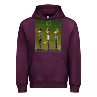 Mauve Wine ajr green Urban Hoodie - linhVisuals