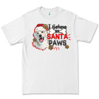 White i believe in santa paws Premium Tee - CowGirlArtShop