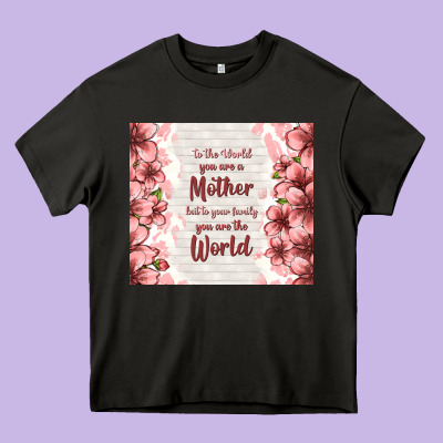To The World You Are A Mother But To Your Family Y Heavy Core Tee Designed By Tumblerdesignbyshophia