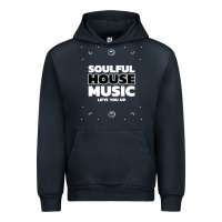 Navy soulful house music deep house edm premium t shirt Urban Hoodie - linhVisuals