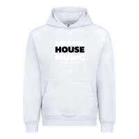 White soulful house music deep house edm premium t shirt Urban Hoodie - linhVisuals