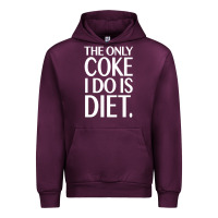 Mauve Wine the only coke i do is diet Urban Hoodie - linhVisuals