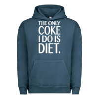 Pigment Midnight Navy the only coke i do is diet Urban Hoodie - linhVisuals