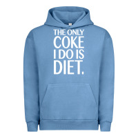 Pigment Pebble Blue the only coke i do is diet Urban Hoodie - linhVisuals