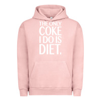 Pigment Salmon the only coke i do is diet Urban Hoodie - linhVisuals