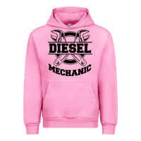 Fuchsia Pink diesel mechanic Urban Hoodie - linhVisuals