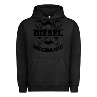 Pigment Black diesel mechanic Urban Hoodie - linhVisuals