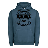 Pigment Midnight Navy diesel mechanic Urban Hoodie - linhVisuals